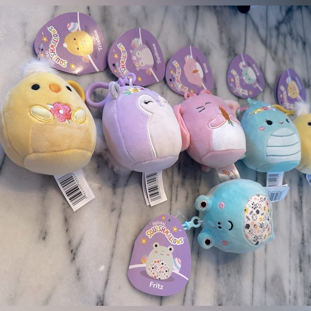 Mini (2.5”) Clip-On Squishmallows: Spring 2024 Editions